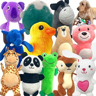 Jalousie 12 Pack Plush Animal Dog Toy Review: Best Squeaky Toys for Small & Medium Breeds