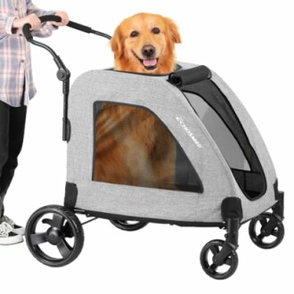EchoSmile Extra Large Dog Stroller Review: Adjustable, Lightweight, All-Terrain